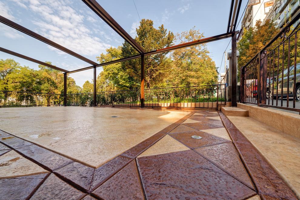 stamped concrete project