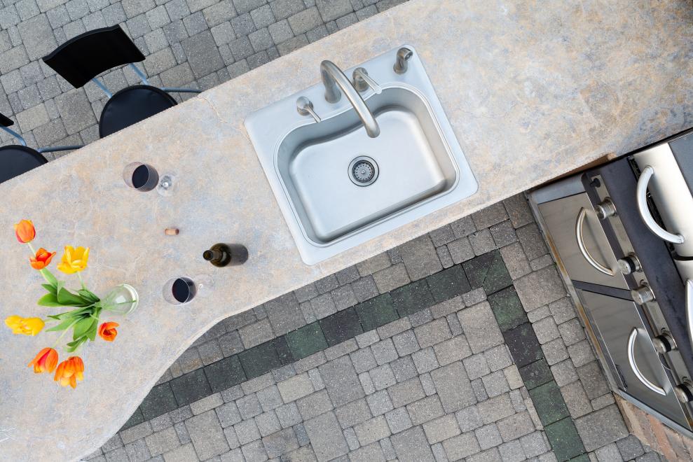 well maintained concrete countertops